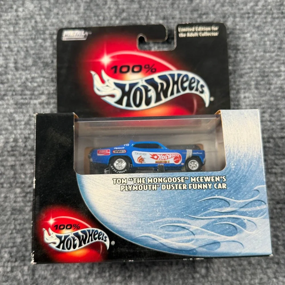 Hot Wheels Plymouth Duster Funny Car 1:64 Blue Mongoose McEwen New